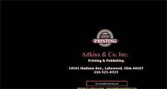 Desktop Screenshot of adkinsprinting.com